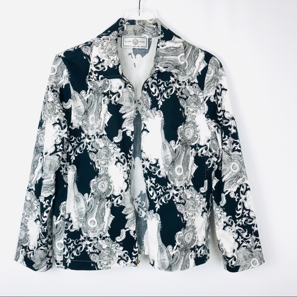 St. John baroque print jacket - Picture 3 of 8